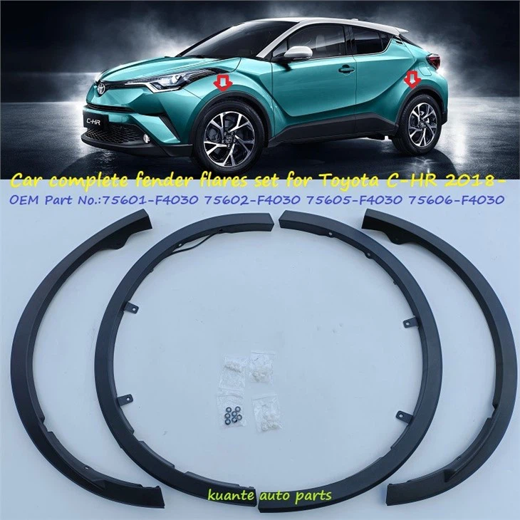 fender flares for Toyota CHR 2018