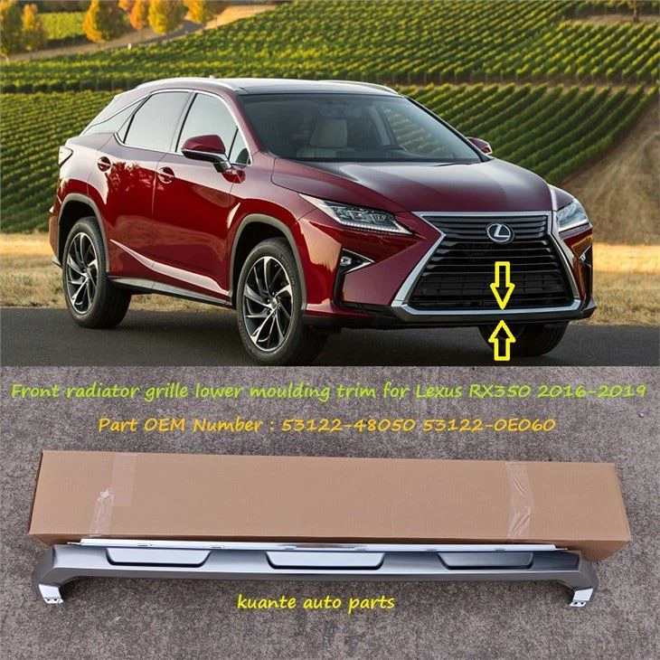 Передняя нижняя решетка хромированная молдинг отделка для Lexus RX350 2016 53122-48050 53122-0E060