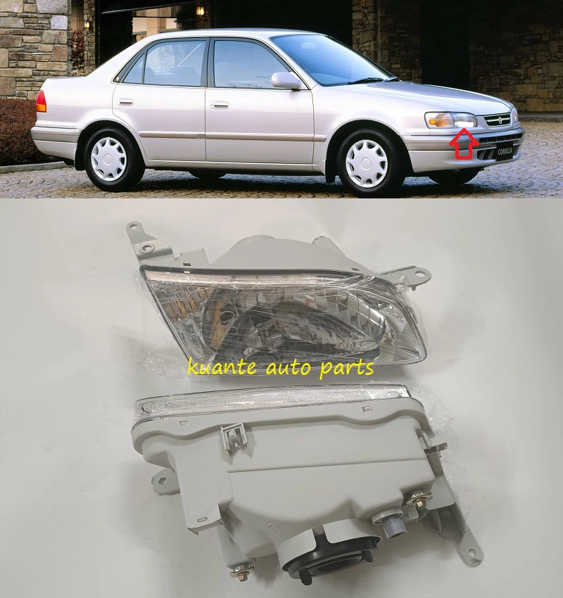 Качественная передняя фара для Toyota Corolla 1995-1998 AE110 AE111 212-1181 81130-1E450 81170-1E320